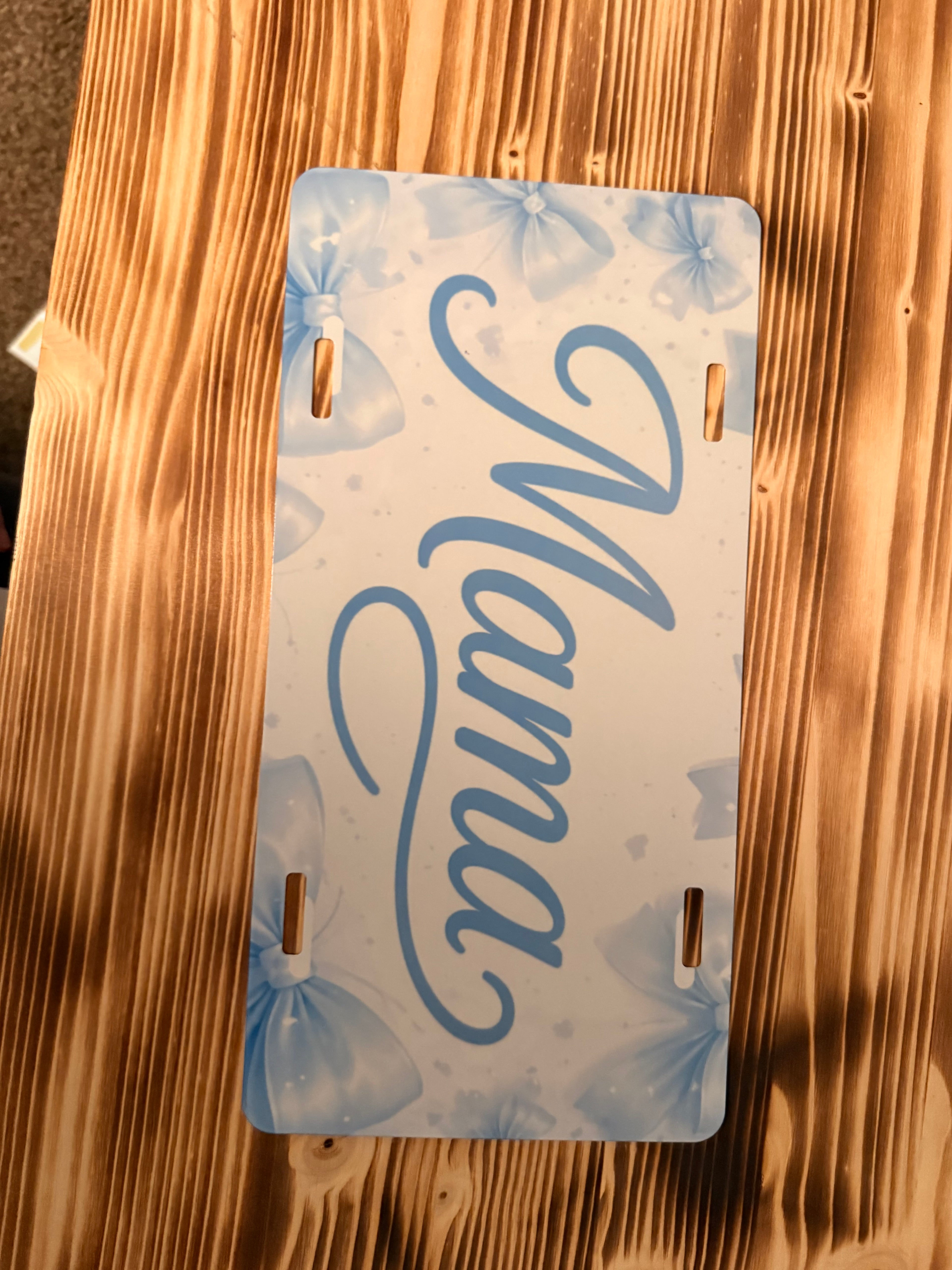 Custom license plate